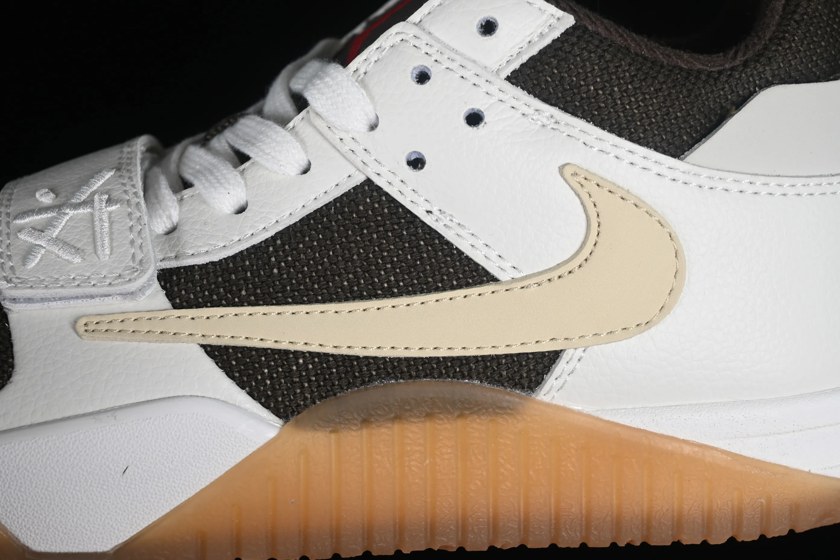 All categories Air Jordan Jordan series basketball shoes Air Jordan 1 Low F version Travis Scott x Jordan Cut The Check AJ1 Joe 1 hook and loop fashion basketball shoes DR9317-100